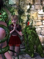 Helpless cuties, ancient monsters and nothing but huge dicks taking charge of petite holes! You almost get the feeling there's some ancient evil 